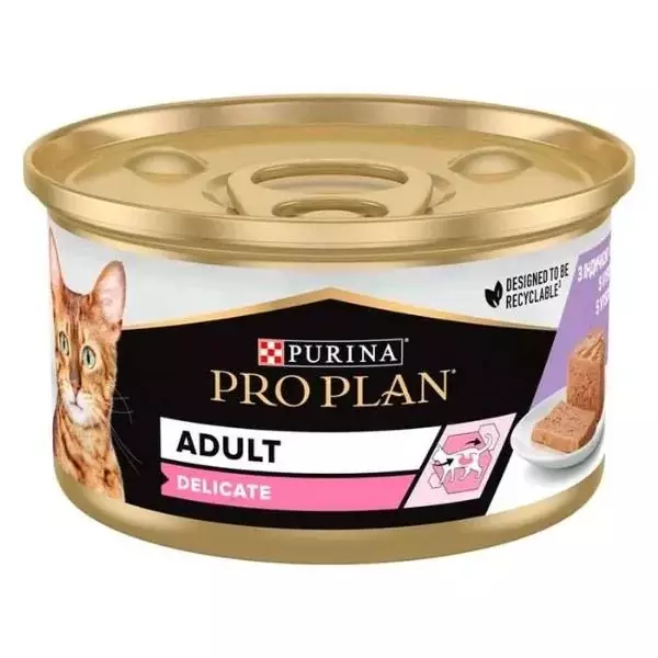 Pro Plan Delicate Hindili Seçici Kedi Yetişkin Kedi Konservesi 85 gr - 1