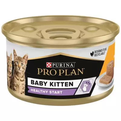 Pro Plan Baby Kitten Tavuklu Yeni Doğan Yavru Kedi Konservesi 85 Gram
