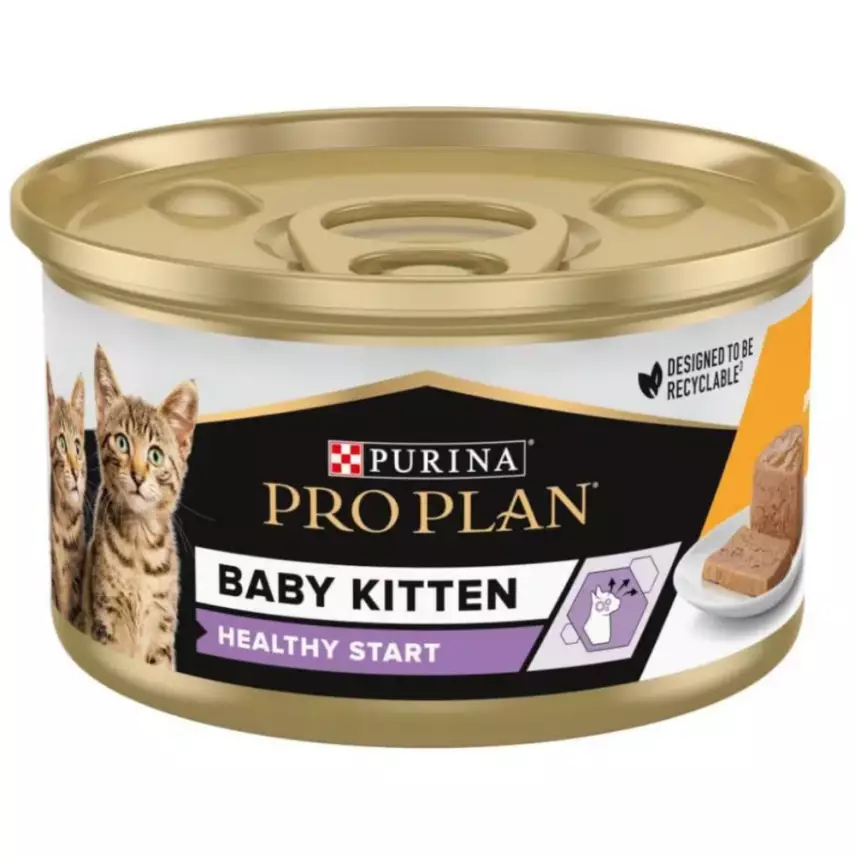 Pro Plan Baby Kitten Tavuklu Yeni Doğan Yavru Kedi Konservesi 85 Gram - 1