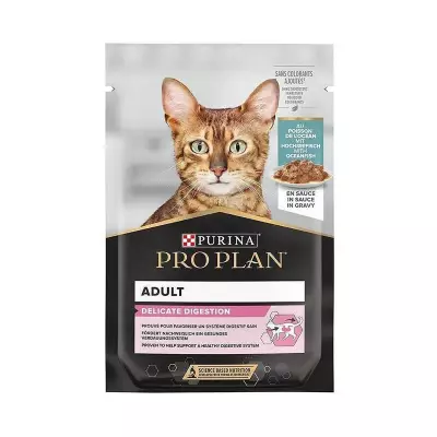 Pouch Sos İçinde Okyanus Balıklı Delicate Kedi Islak Maması 85 Gram