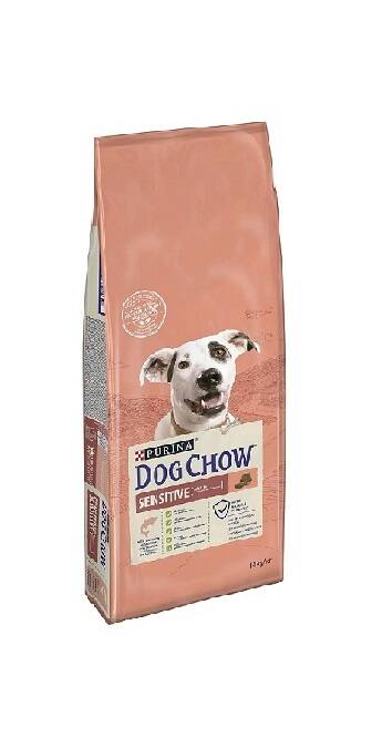 Dog Chow Sensitive Somonlu Köpek Maması 14 Kg - 1